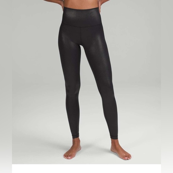 lululemon athletica Pants - lululemon Align High-Rise Pant
28" Shine High-Waisted Black Leggings Sz 4